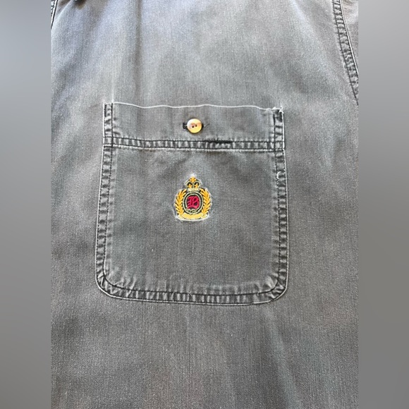 VTG 80’s Bugle Boy Company grey button up shirt. Size XXL fits like maybe XL - Picture 3 of 10